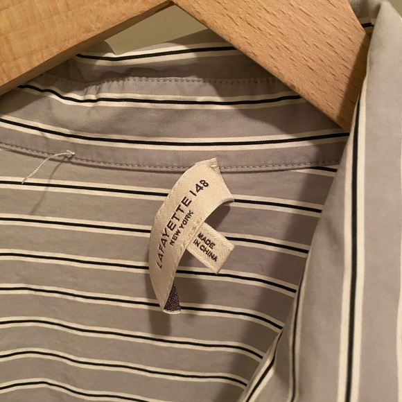 Lafayette 148 Oversized Button Up Shirt - Picture 3 of 4